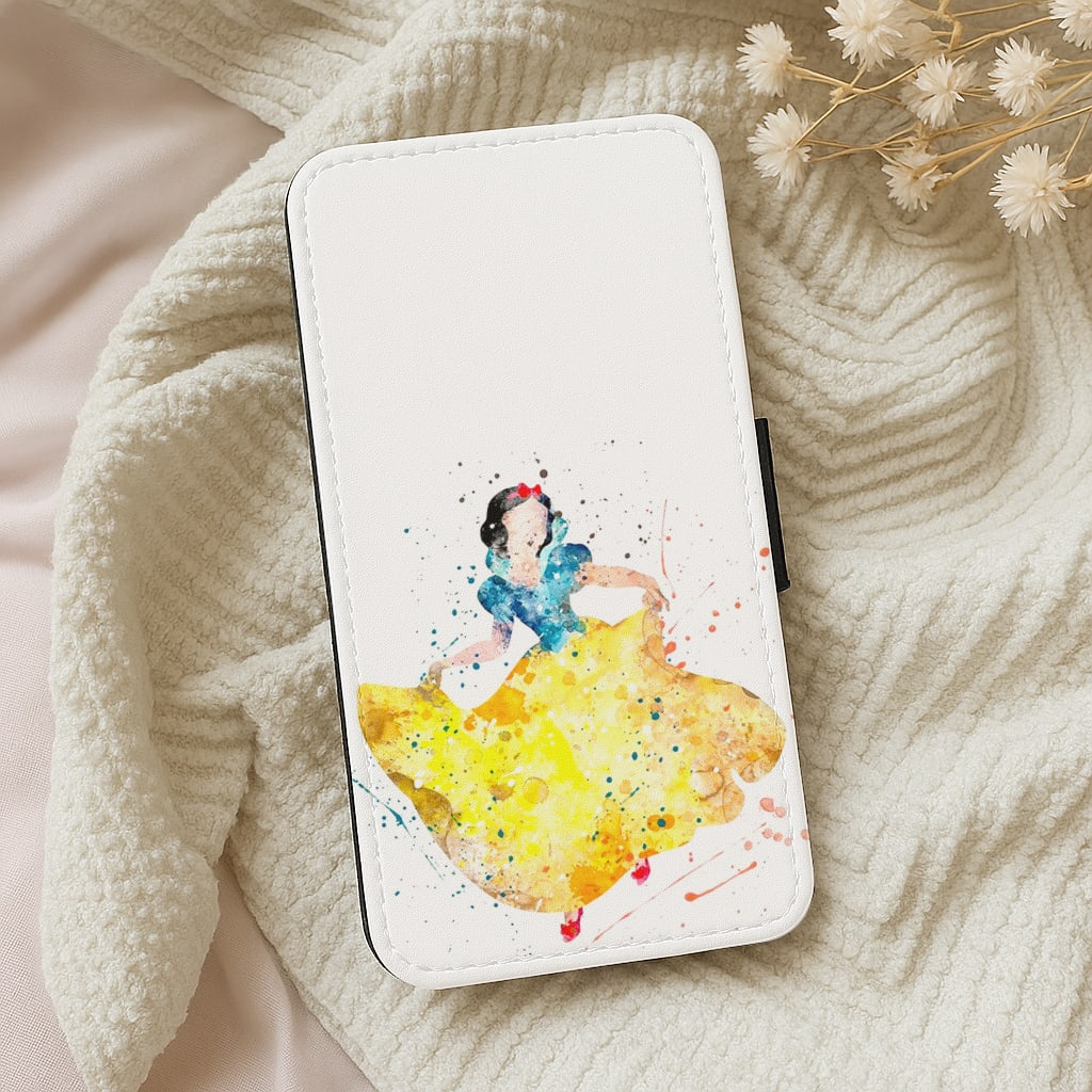 Watercolour Snow White Fairytale Wallet Phone Case