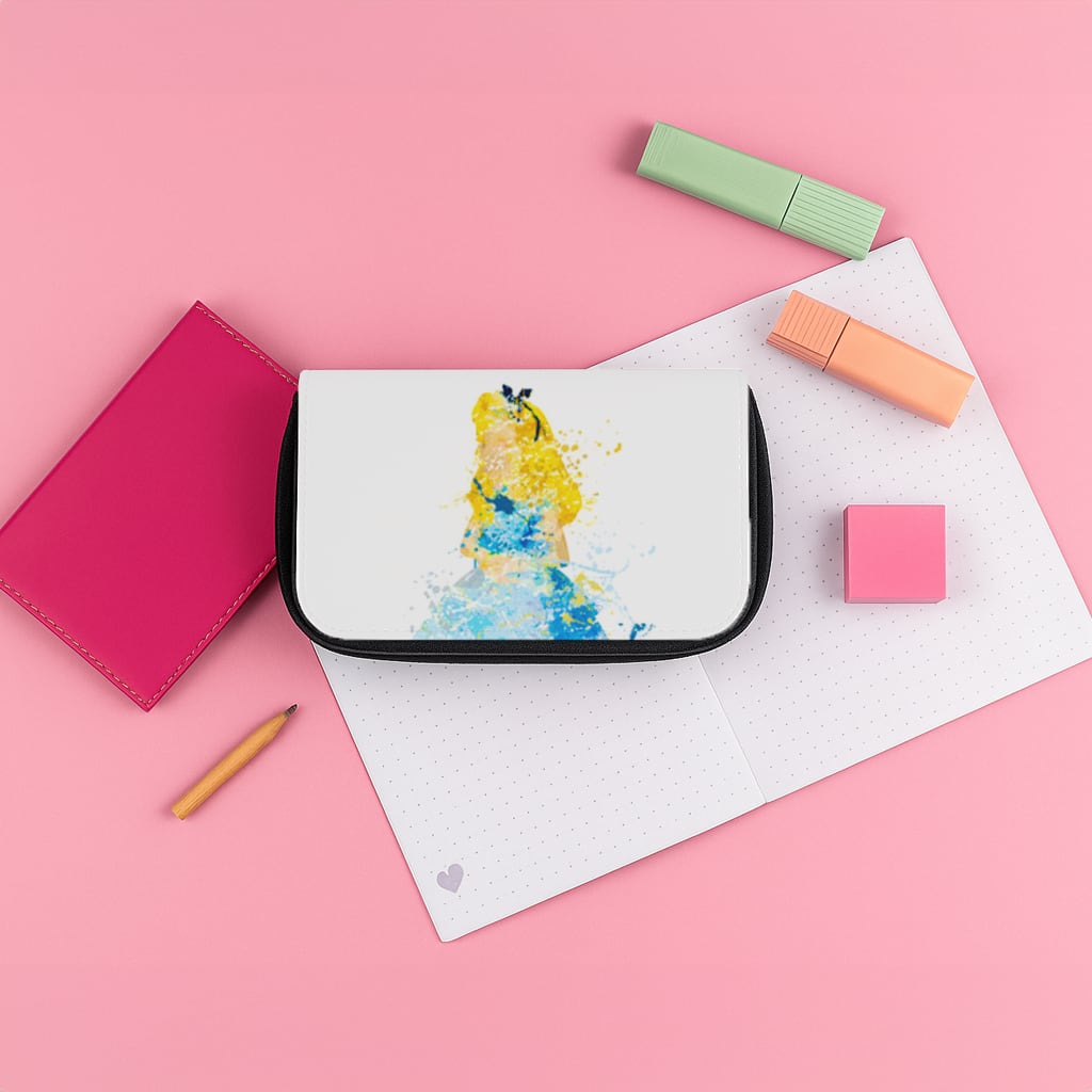 Watercolour Alice in Wonderland Fairytale Pencil Case