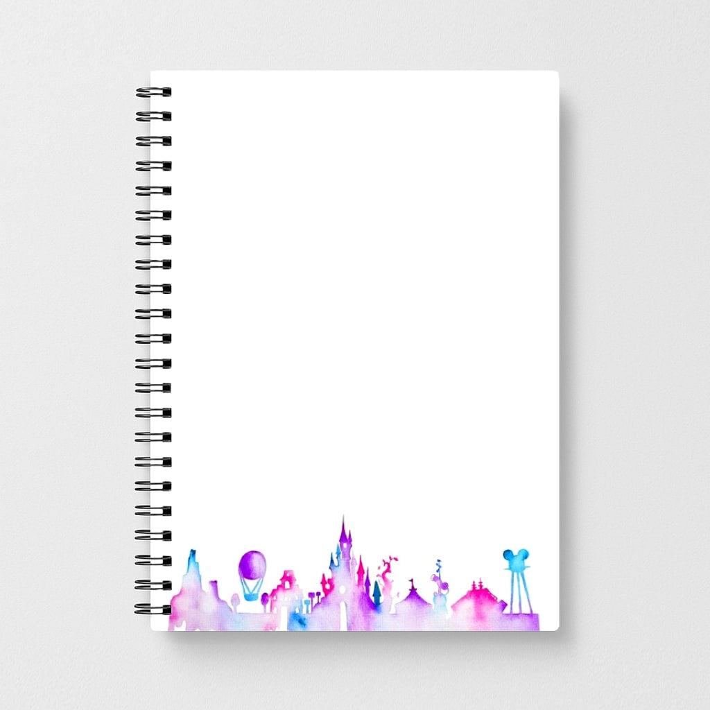 Watercolour Disneyland Paris Notebook - Fun Cases
