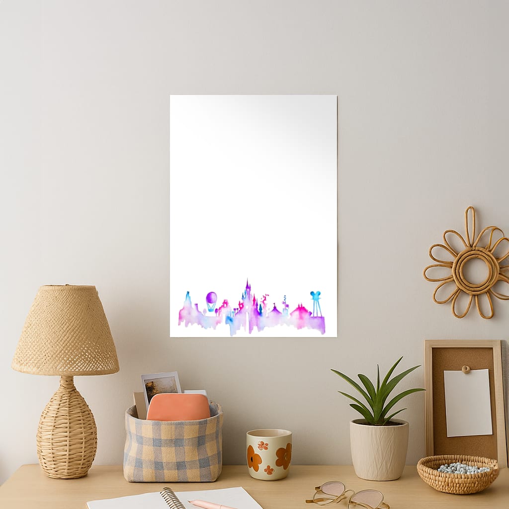 Watercolour Fairytaleland Paris Art Print