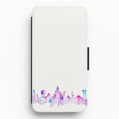 Watercolour Alice in Wonderland Fairytale Flip / Wallet Phone Case