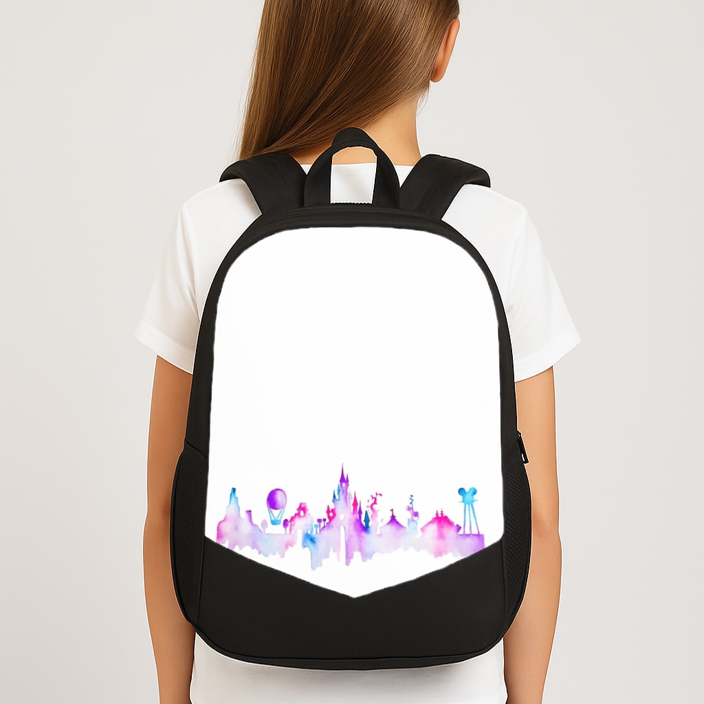 Watercolour Fairytaleland Paris Backpack