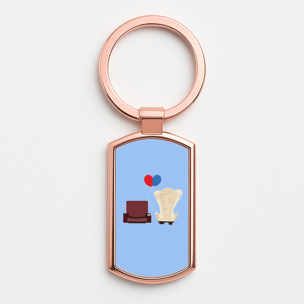 UP Chairs Rose Gold Keyring