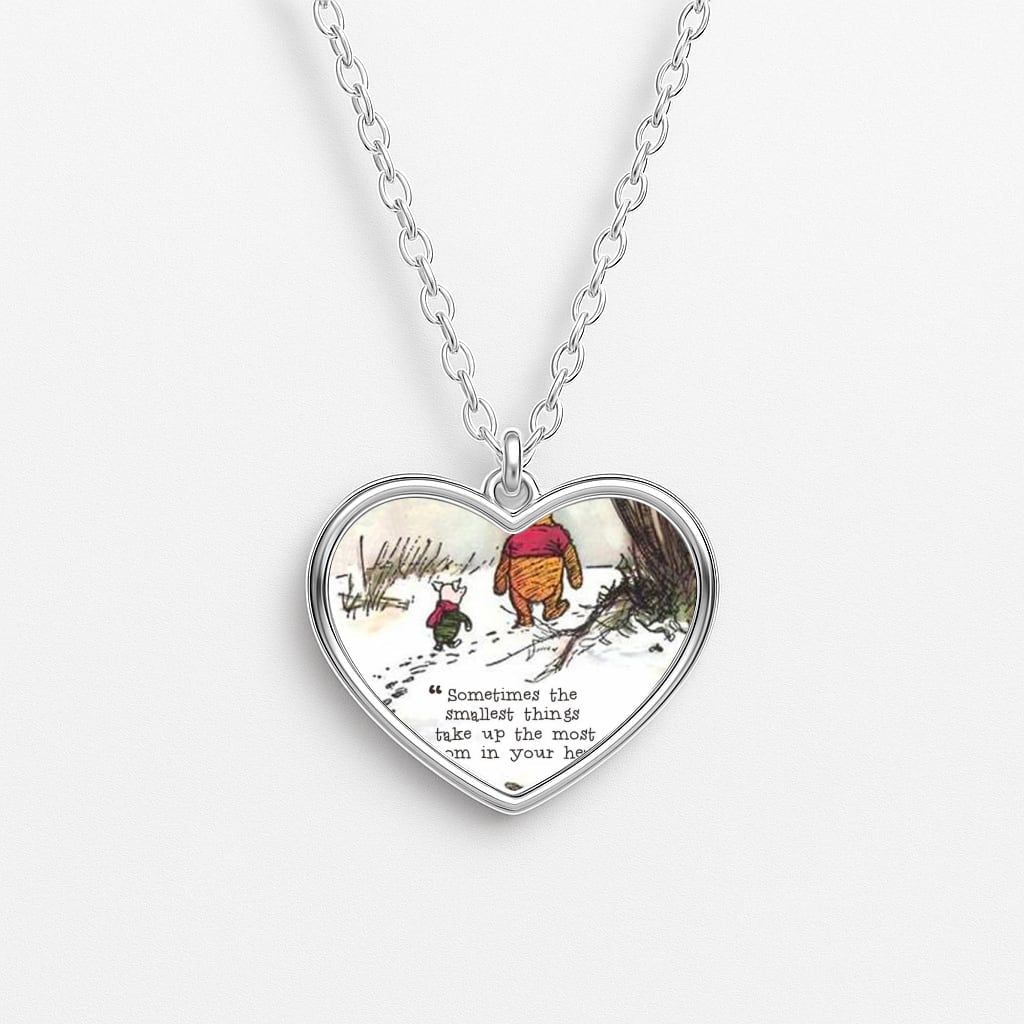 Sometimes The Smallest Things Heart Necklace