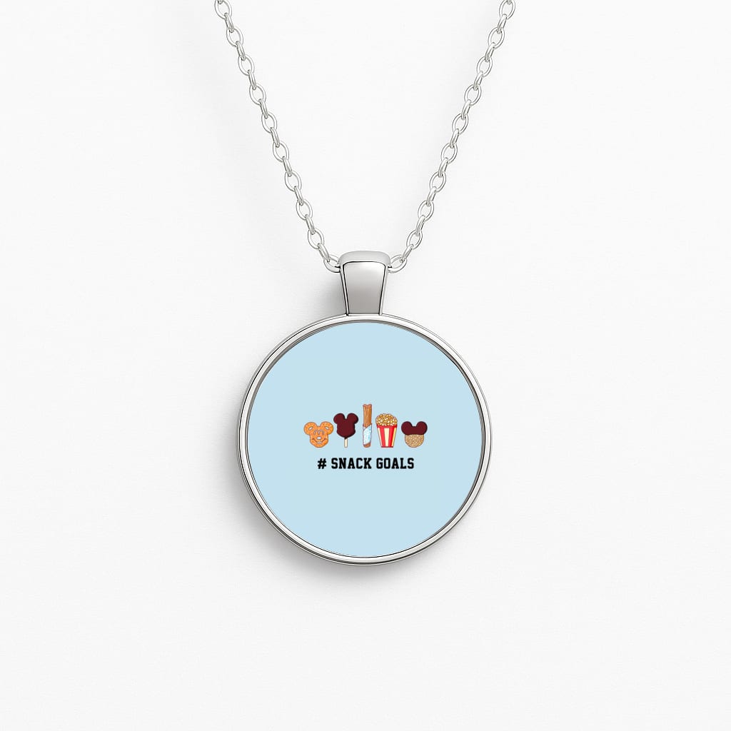 Snack Goals Circle Necklace