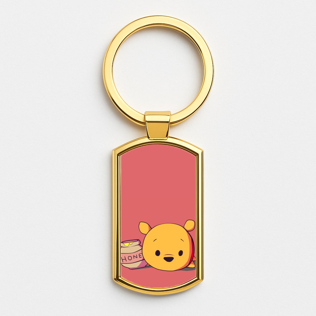 Drunk On Hunny - Winnie Disney Gold Keyring