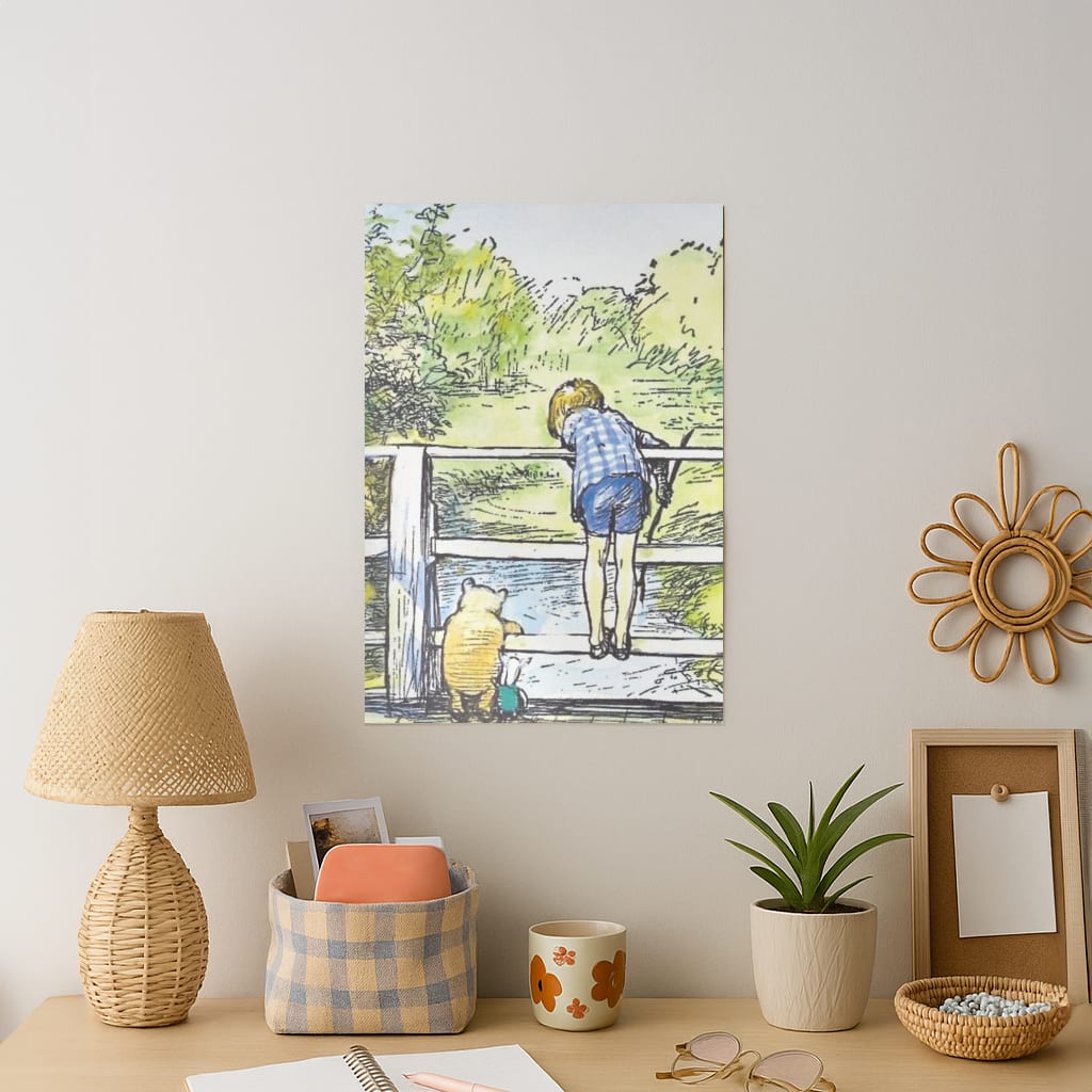 Winnie & Christopher Robin Art Print