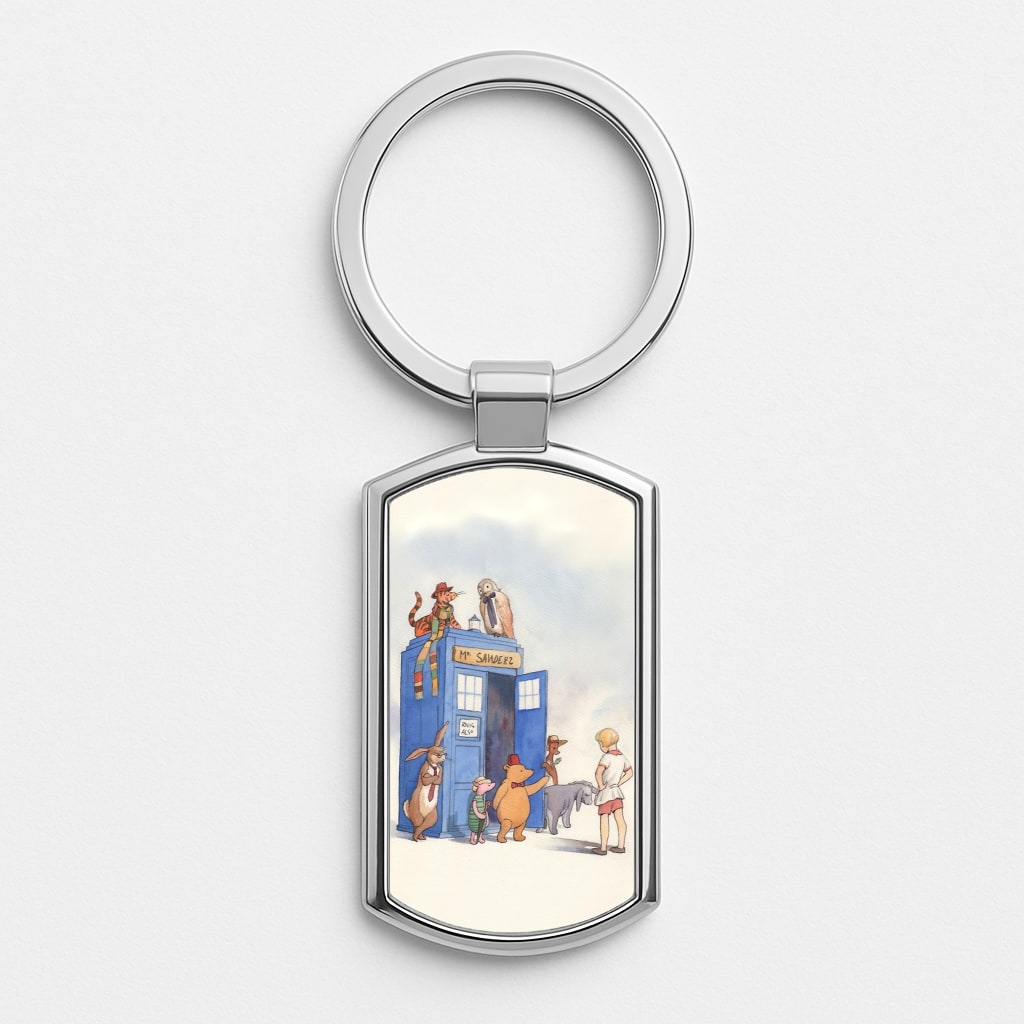 Doctor Pooh - Winnie Silver Keyring