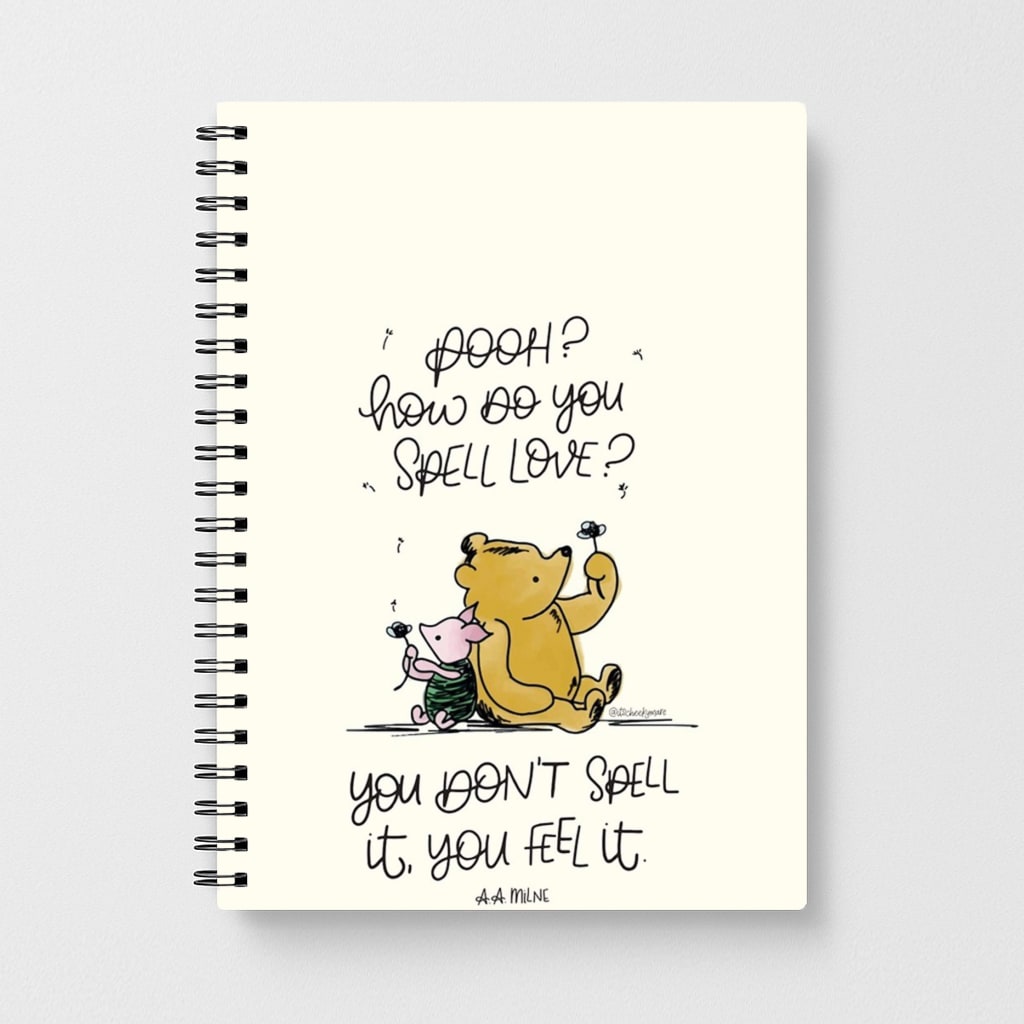 A Tale Of Love - Winnie The Pooh Notebook