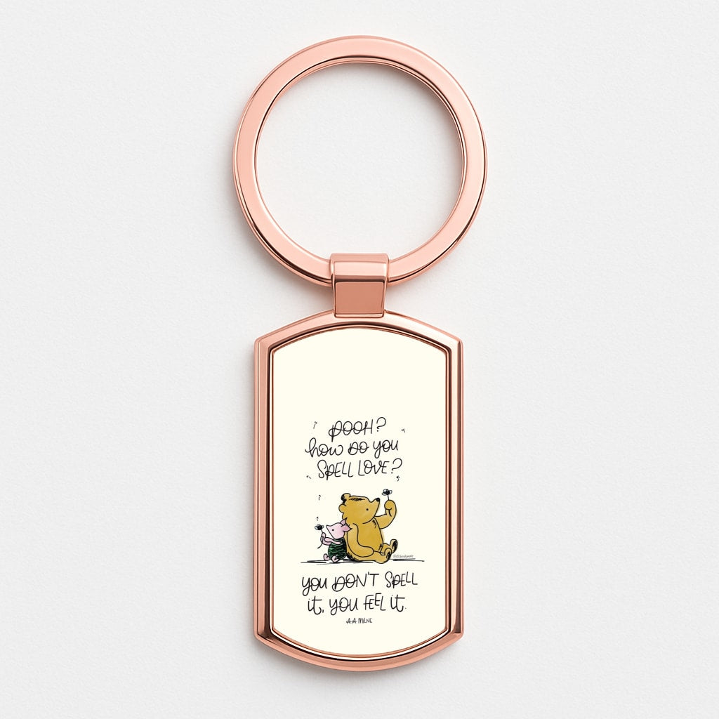 A Tale Of Love - Winnie Rose Gold Keyring