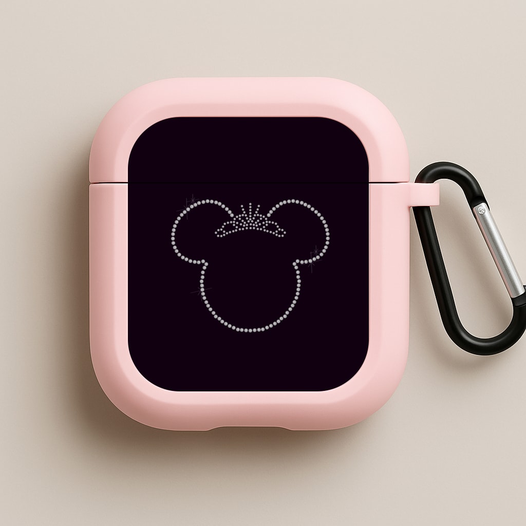 Diamond Mouse Pink AirPods Case