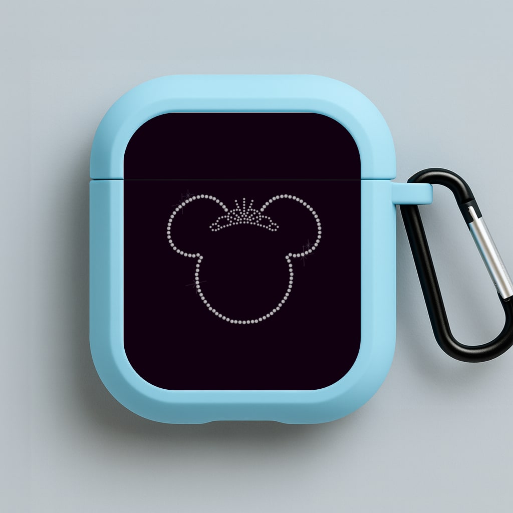 Diamond Mouse Blue AirPods Case