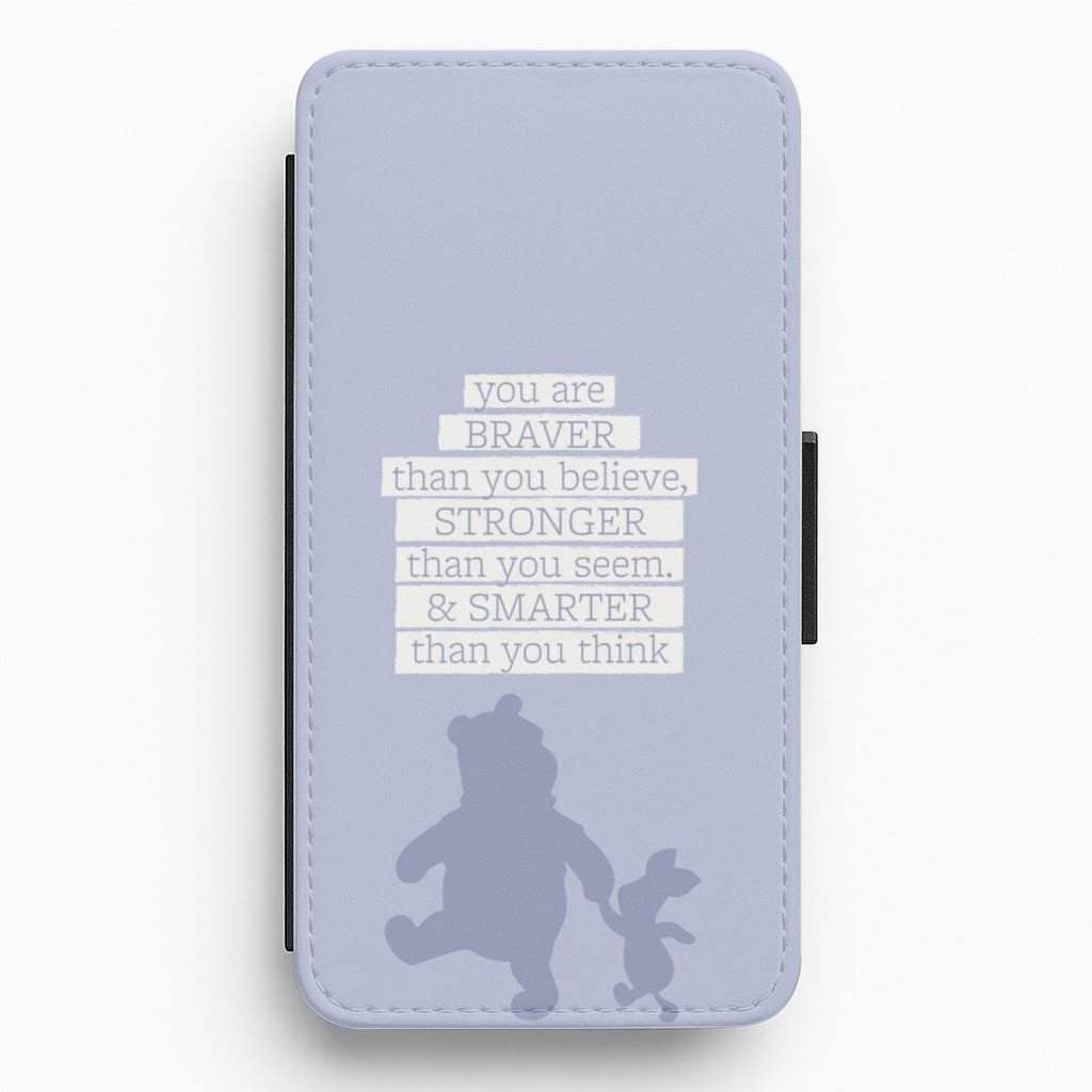 Braver, Stronger, Smarter Flip / Wallet Phone Case