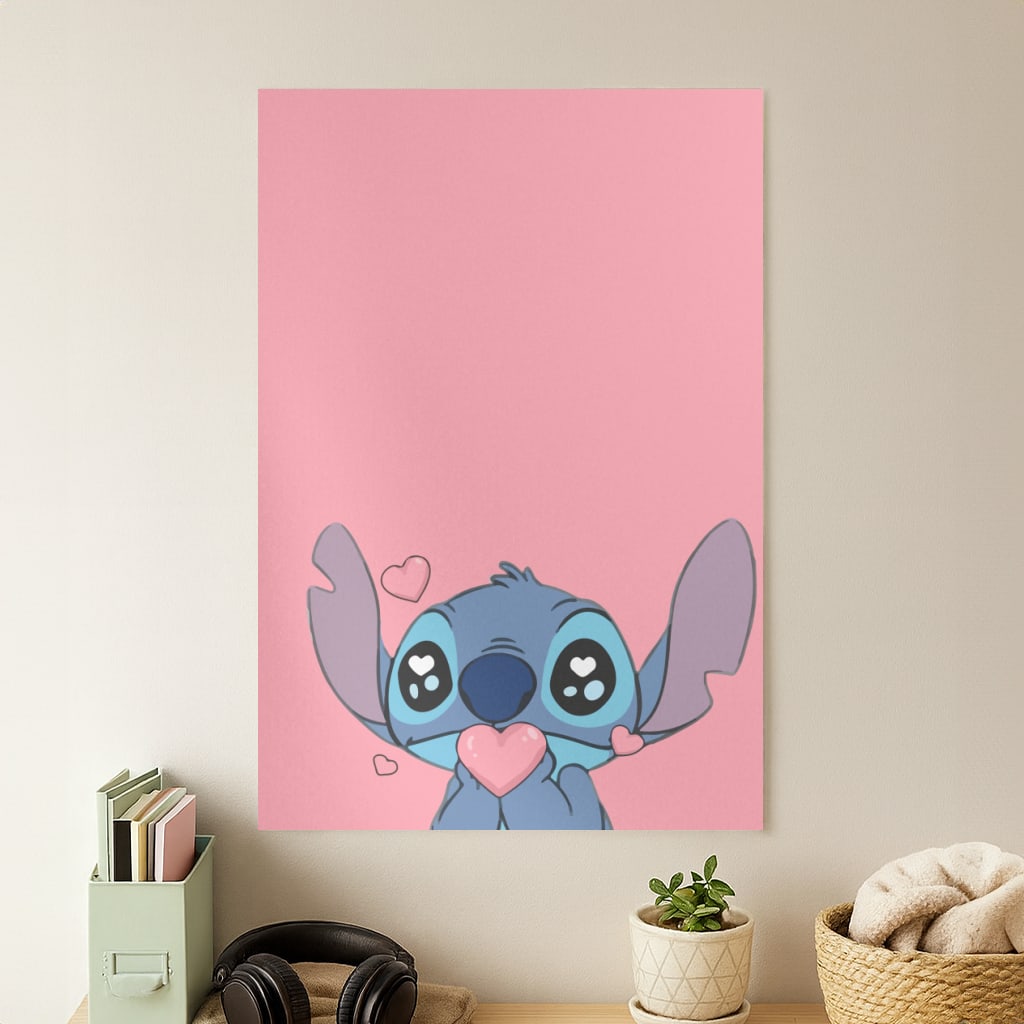 Cute Alien Blue Poster