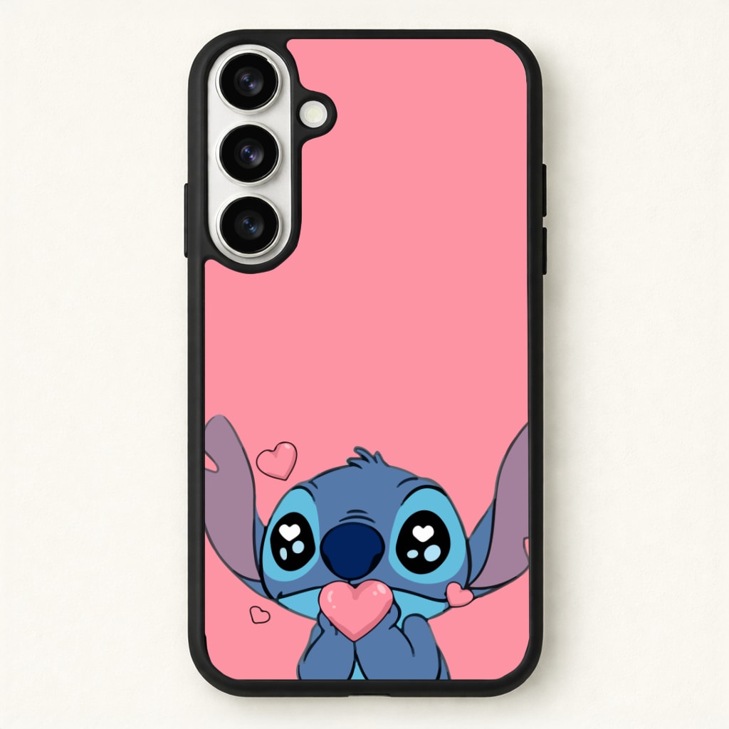 Cute Alien Blue Phone Case for Galaxy S26 Plus