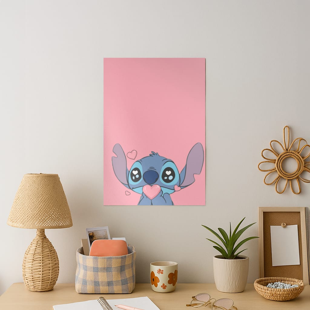 Cute Alien Blue Art Print