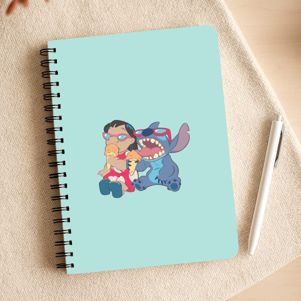 Ice Cream Alien Blue Notepad