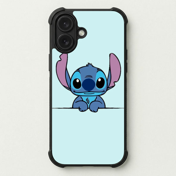 Alien Blue Leaning Phone Case — Bumper case