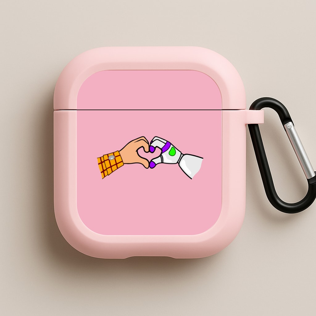 Woody And Buzz Love Pink AirPods Case