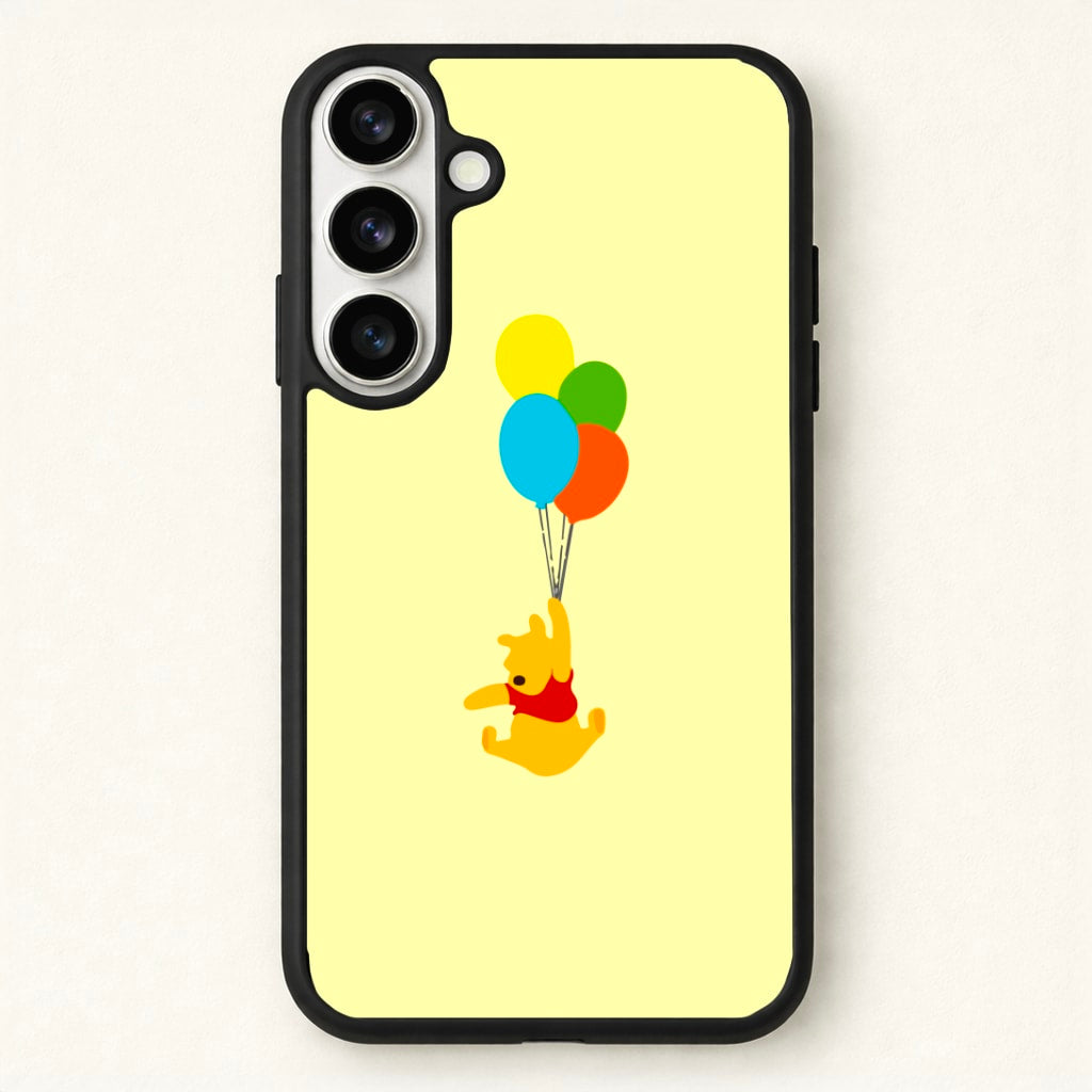 Pooh On Balloons Phone Case for Galaxy S26 Plus
