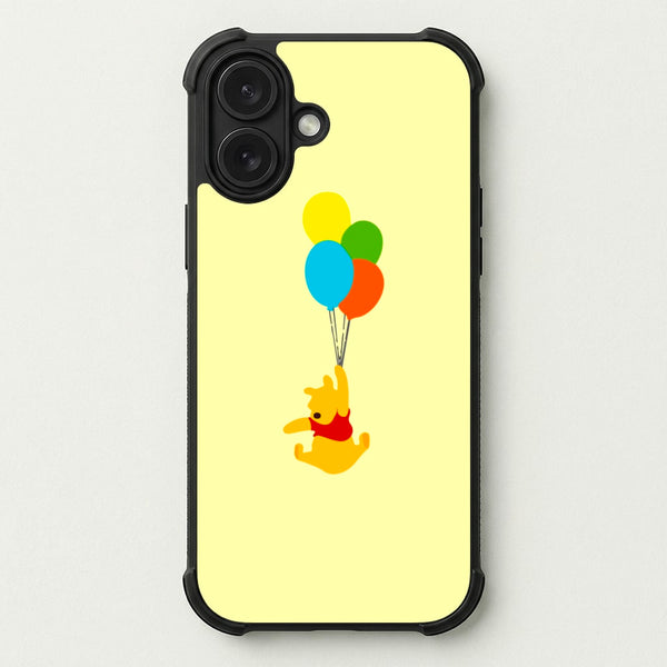 Pooh On Balloons Phone Case — Bumper case