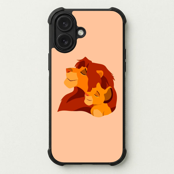King Lion And Cub Phone Case — Bumper case