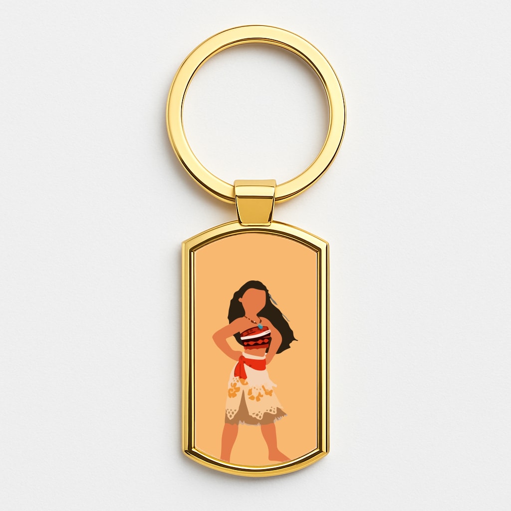 Pacific Voyager Gold Keyring