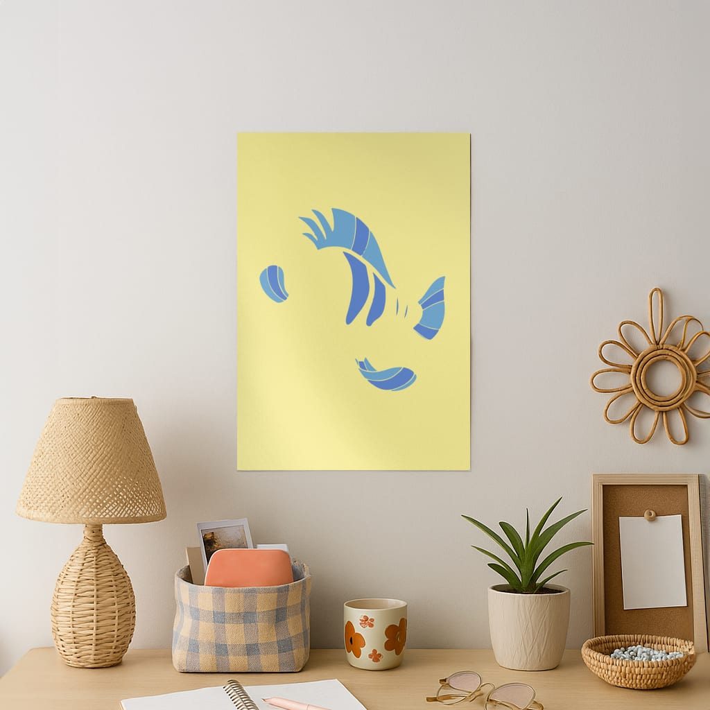 Faceless Flounder Art Print