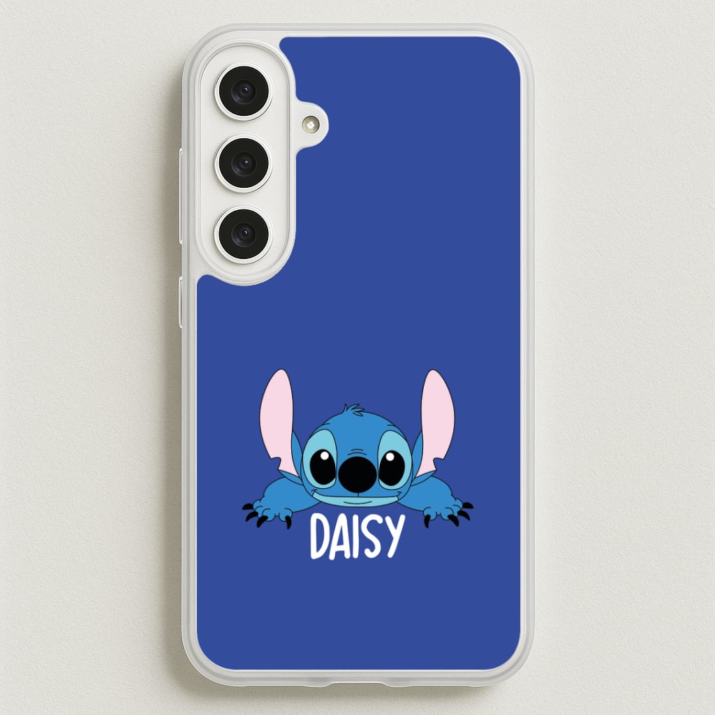 Blue Alien - Personalised Disney Phone Case for Galaxy S25FE