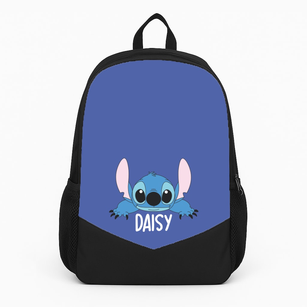 Blue Alien - Personalised Disney Large Backpack