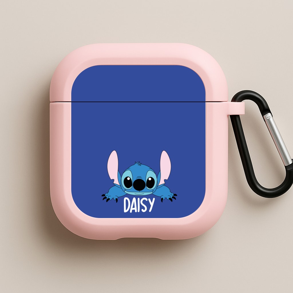 Blue Alien - Personalised Disney Pink AirPods Case