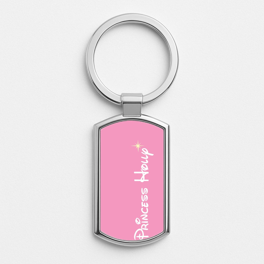 Princess - Personalised Fairytale Silver Keyring