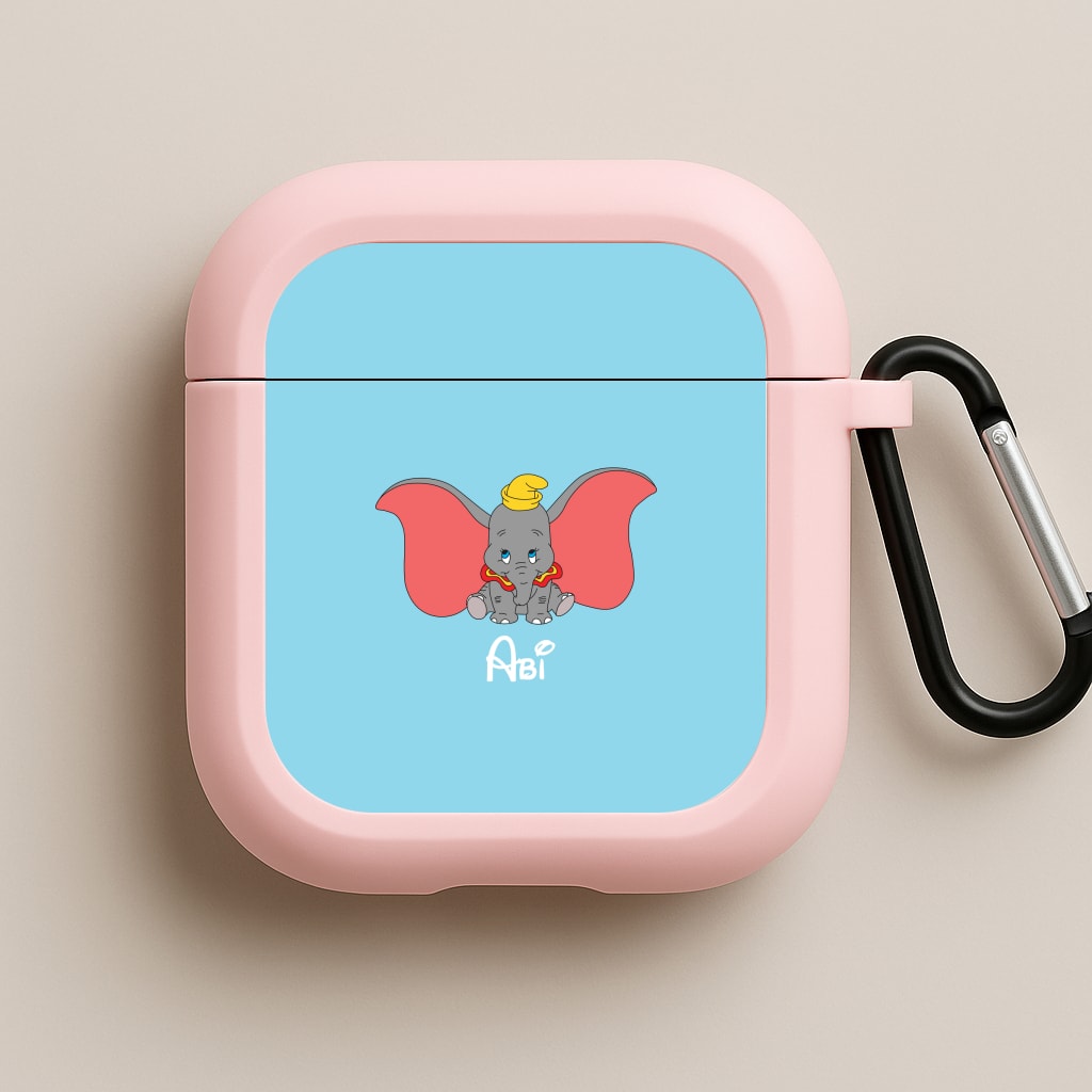 Dumbo - Personalised Fairytale Pink AirPods Case
