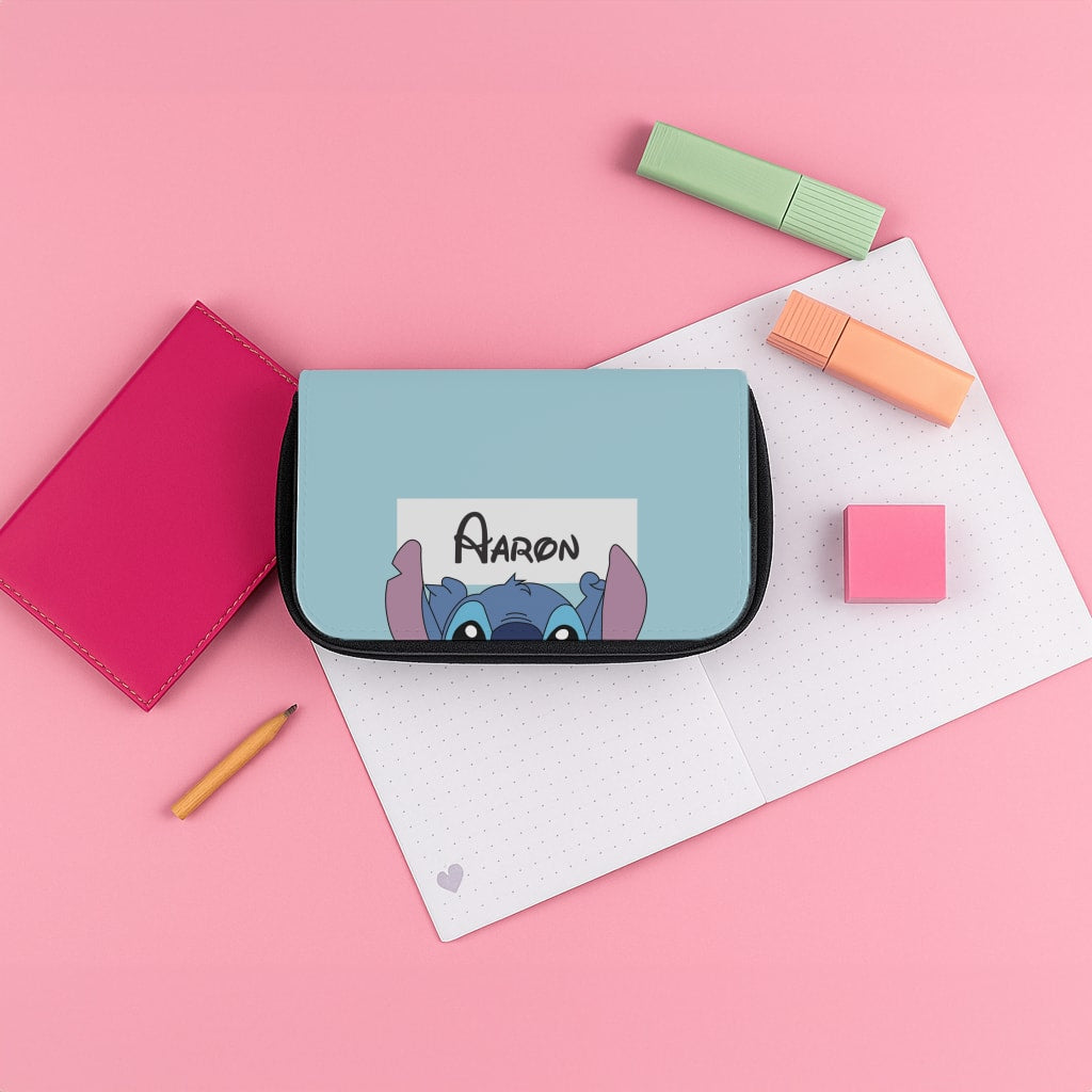 Standing Blue Alien - Personalised Disney Pencil Case
