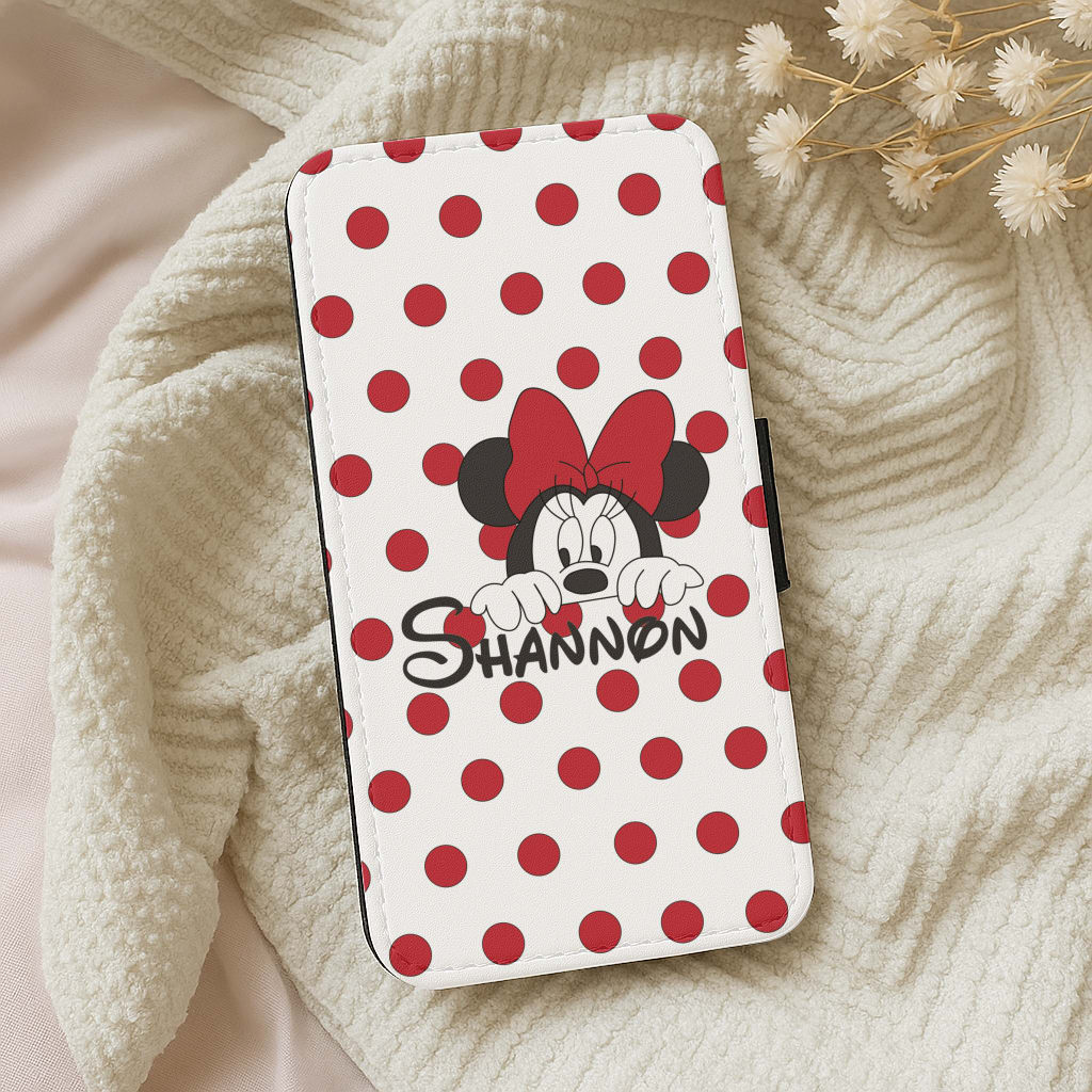 Minnie Mouse - Personalised Fairytale Wallet Phone Case
