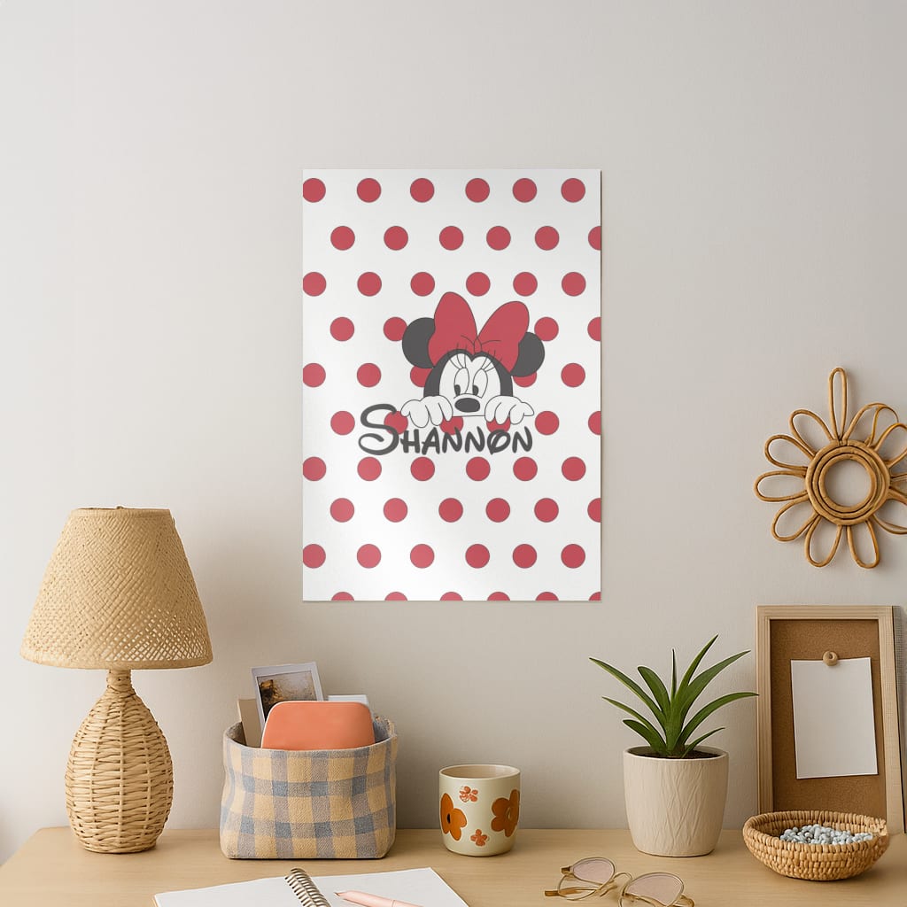 Minnie Mouse - Personalised Fairytale Art Print