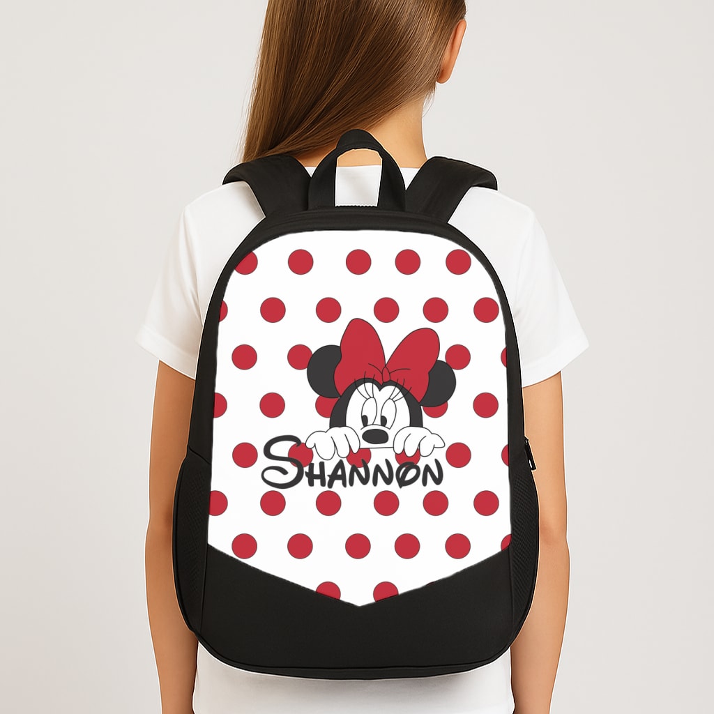 Minnie Mouse - Personalised Fairytale Large School Bag