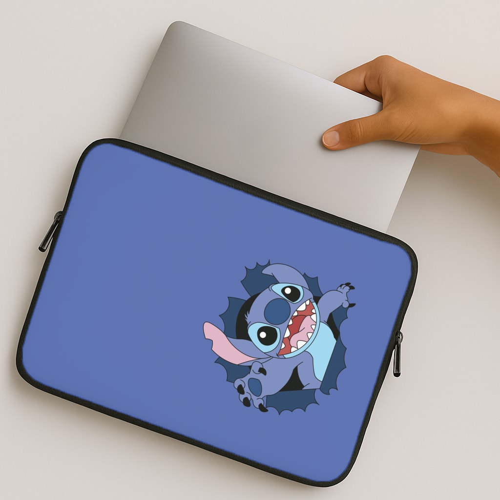 Torn Blue Alien MacBook Case