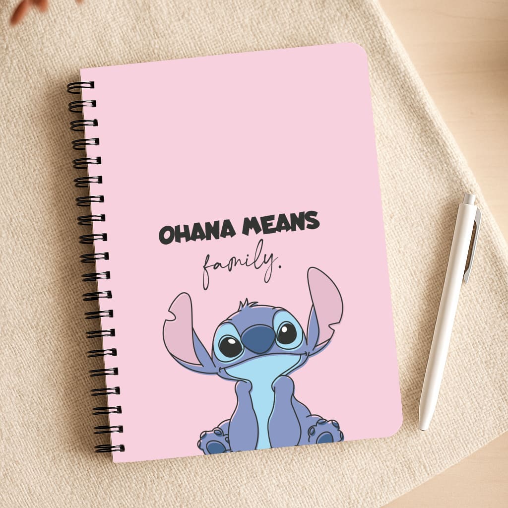Ohana Means Family Pink Notepad