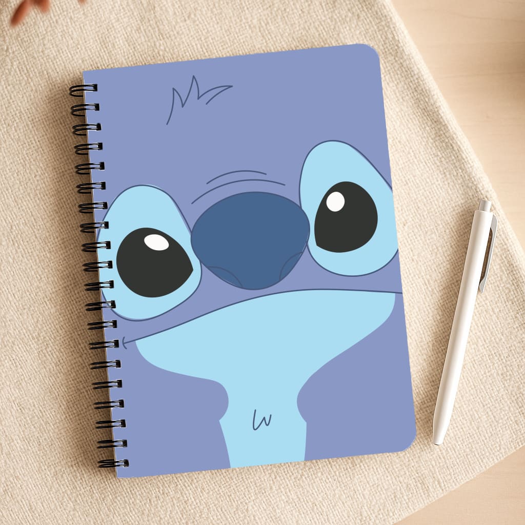 Blue Alien Face Notepad