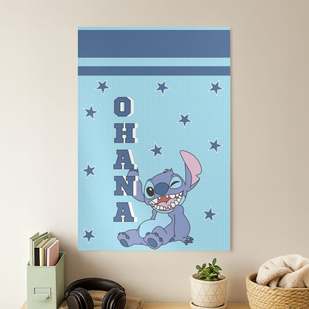 Blue Alien Ohana Poster