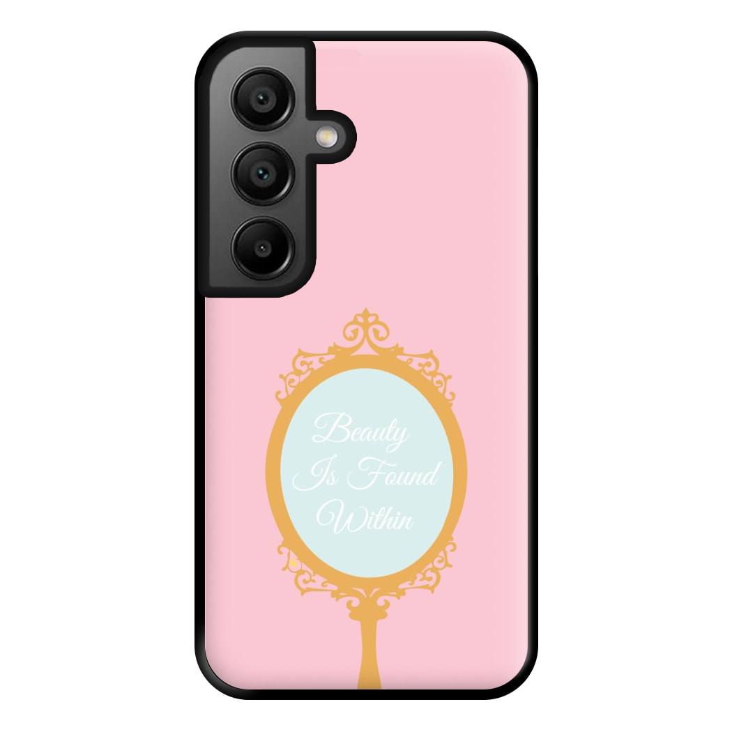 Beauty Is Found Within Mirror Phone Case for Galaxy A56