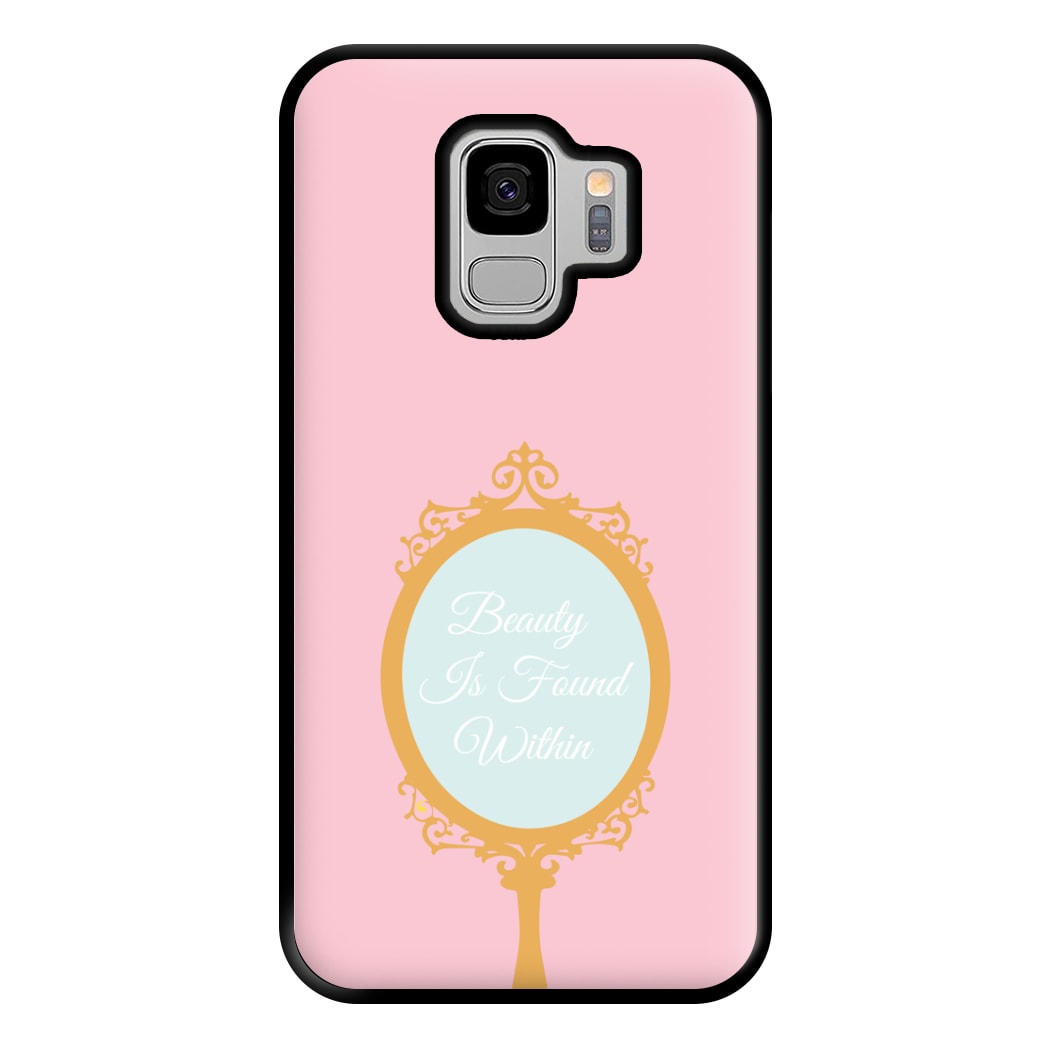 Beauty Is Found Within Mirror Phone Case for Galaxy S9 Plus