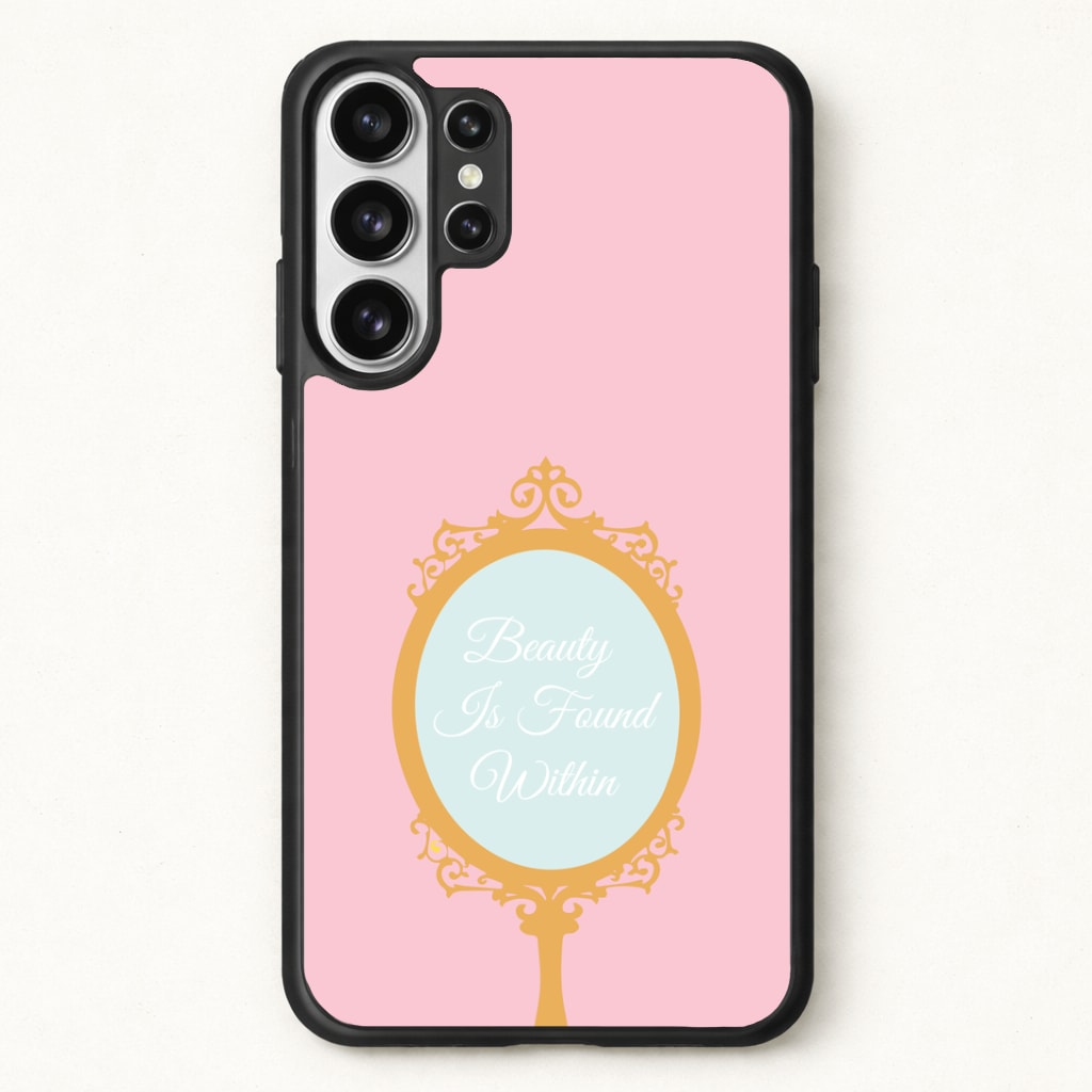 Beauty Is Found Within Mirror Phone Case for Galaxy S26 Ultra
