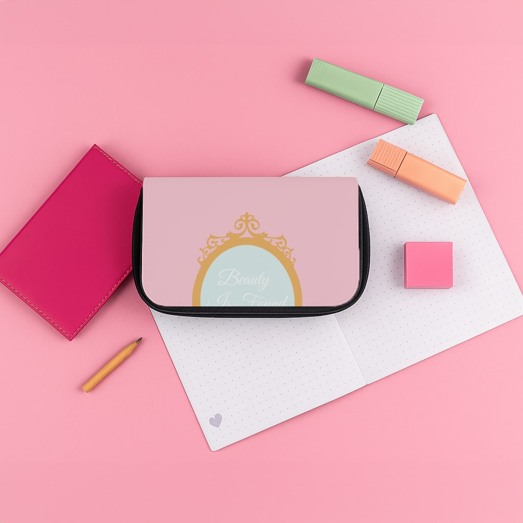 Beauty Is Found Within Mirror Pencil Case