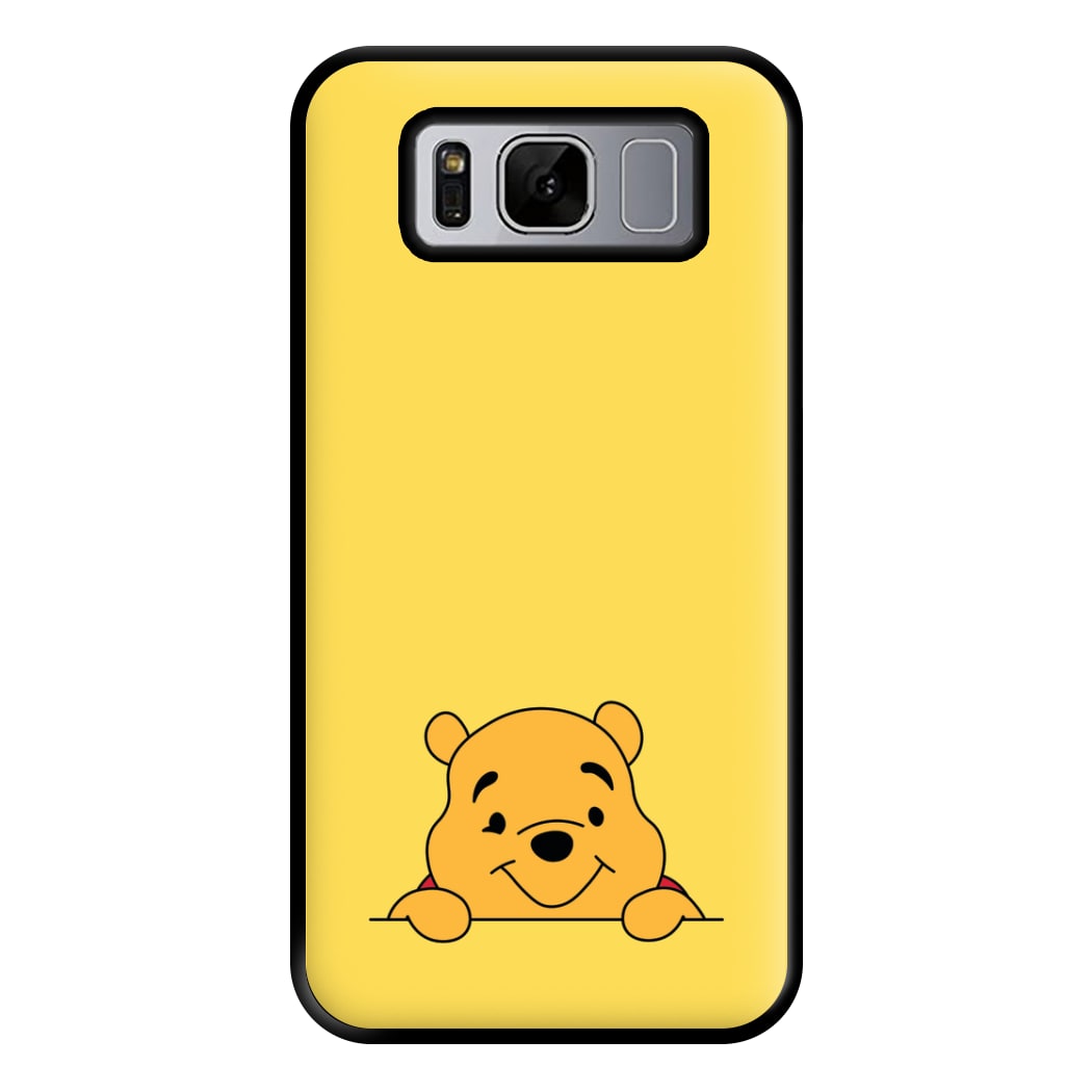 Cute Bear Leaning Phone Case for Galaxy S8 Plus