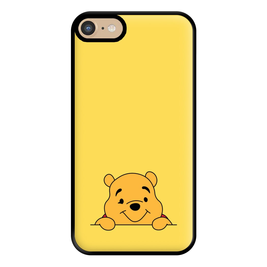 Cute Bear Leaning Phone Case for iPhone 6 / 7 / 8 / SE