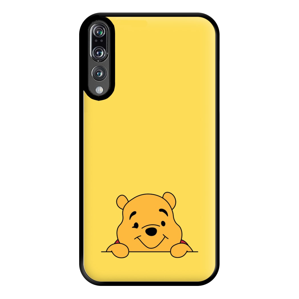 Cute Bear Leaning Phone Case for Huawei P20 Pro