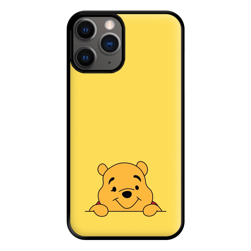 Cute Bear Leaning Phone Case for iPhone 12 Pro Max