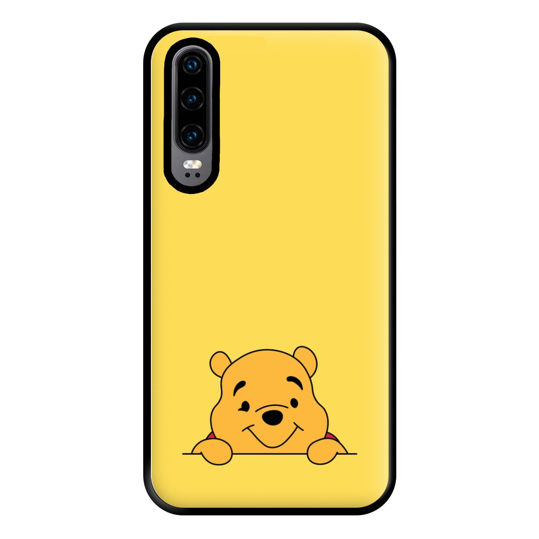 Cute Bear Leaning Phone Case for Huawei P30